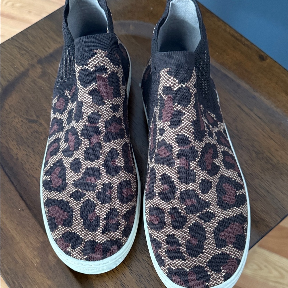 Rothy's Leopard Print Ankle Boots